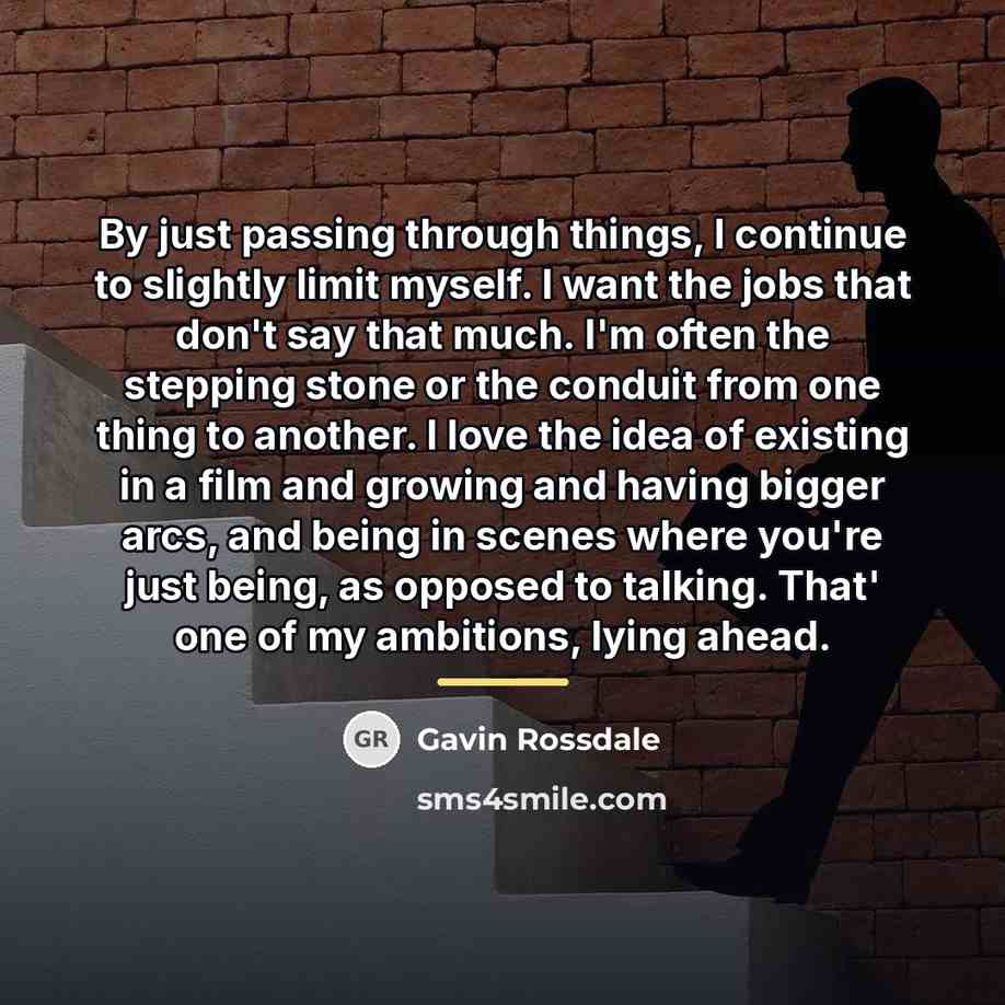 “By just passing through things, I continue to slightly limit…” quote by Gavin Rossdale