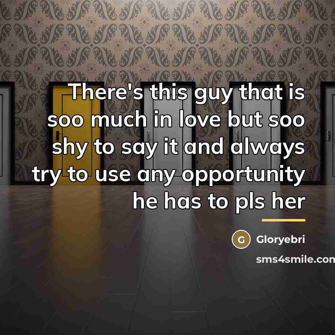 “There's this guy that is soo much in love but…” quote by Gloryebri