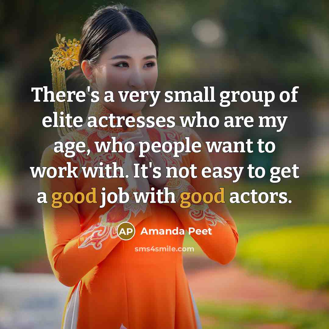 “There's a very small group of elite actresses who are…” quote by Amanda Peet