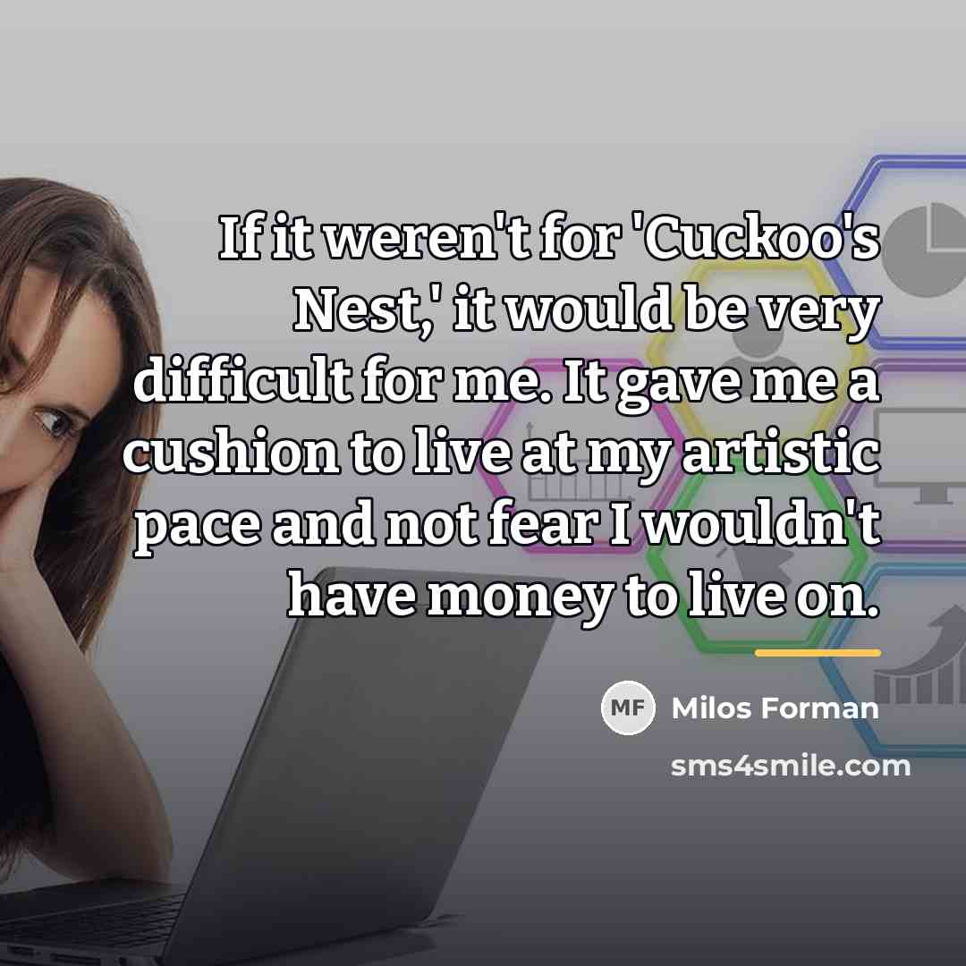 “If it weren't for 'Cuckoo's Nest,' it would be very…” quote by Milos Forman