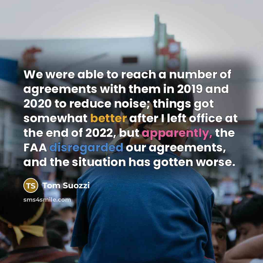 “We were able to reach a number of agreements with…” quote by Tom Suozzi