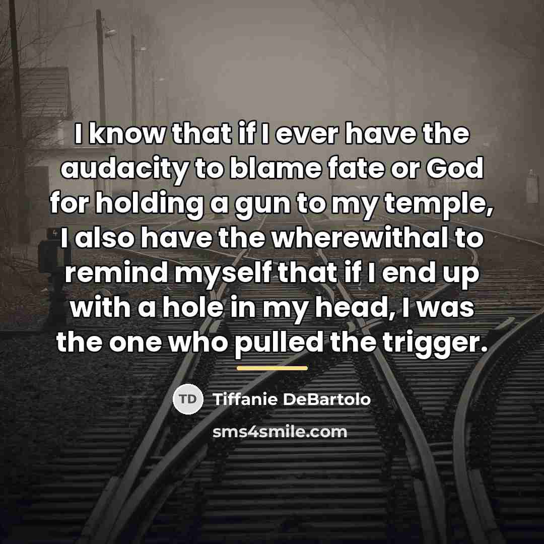 “I know that if I ever have the audacity to…” quote by Tiffanie DeBartolo