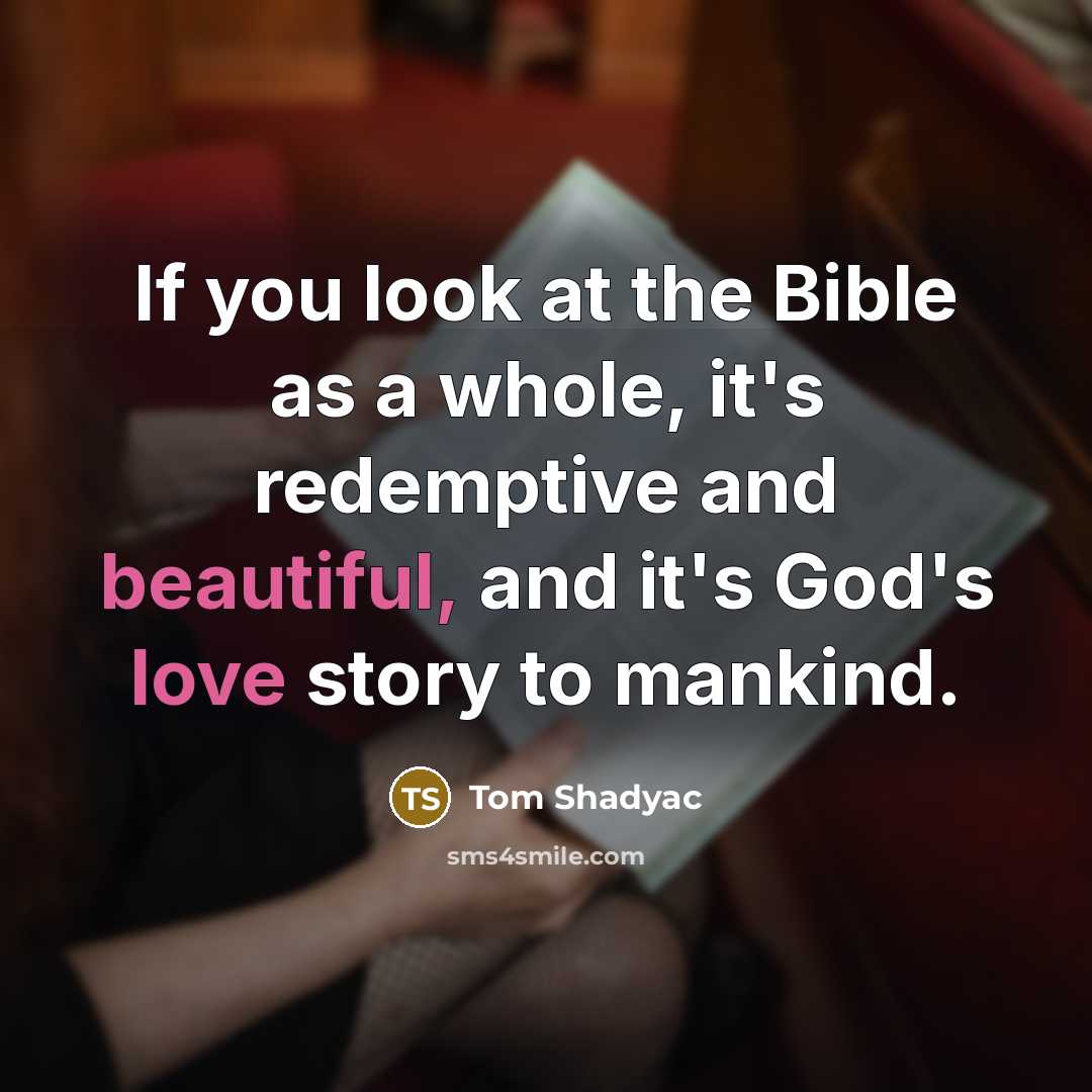 “If you look at the Bible as a whole, it's…” quote by Tom Shadyac
