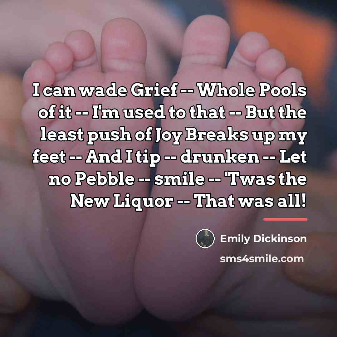 “I can wade Grief -- Whole Pools of it --…” quote by Emily Dickinson