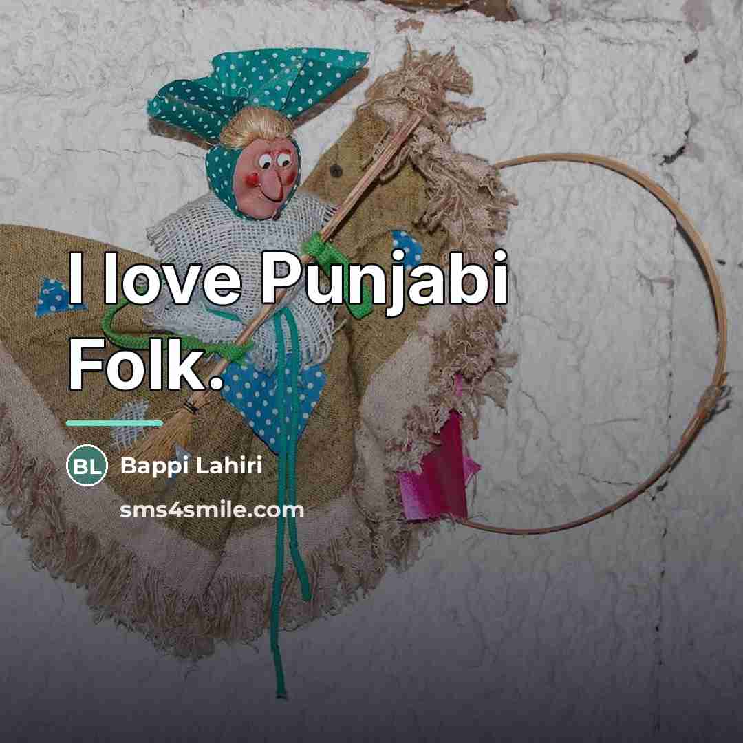 “I love Punjabi Folk.…” quote by Bappi Lahiri