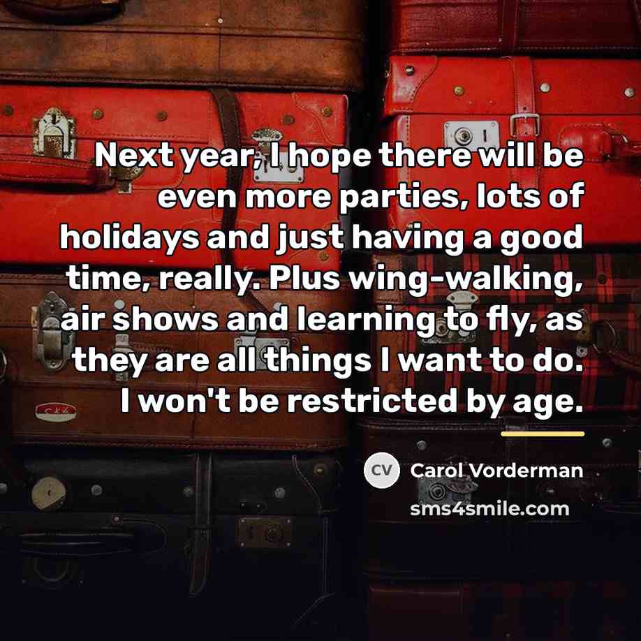 “Next year, I hope there will be even more parties,…” quote by Carol Vorderman