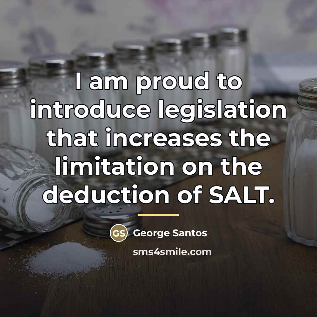 “I am proud to introduce legislation that increases the limitation…” quote by George Santos