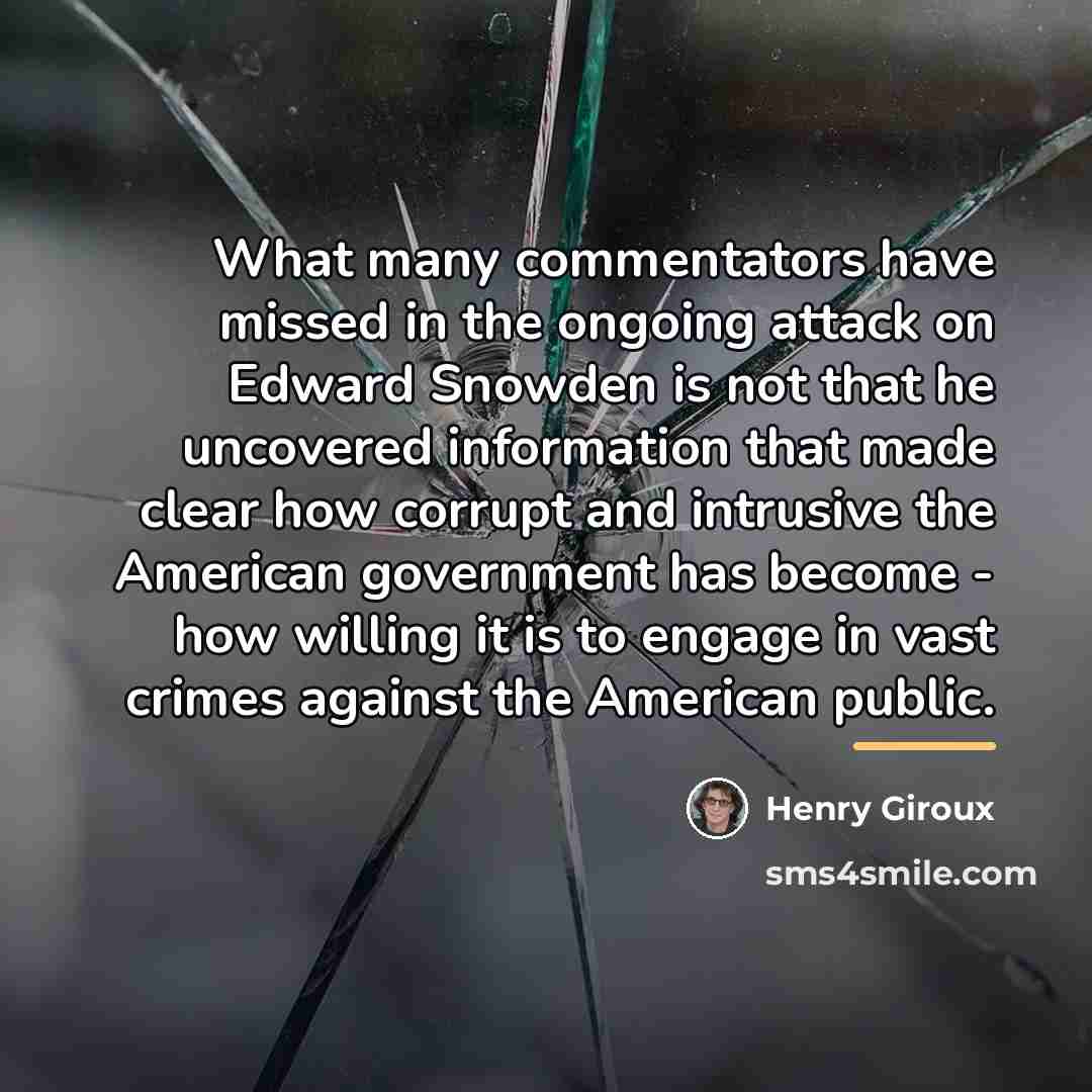 “What many commentators have missed in the ongoing attack on…” quote by Henry Giroux