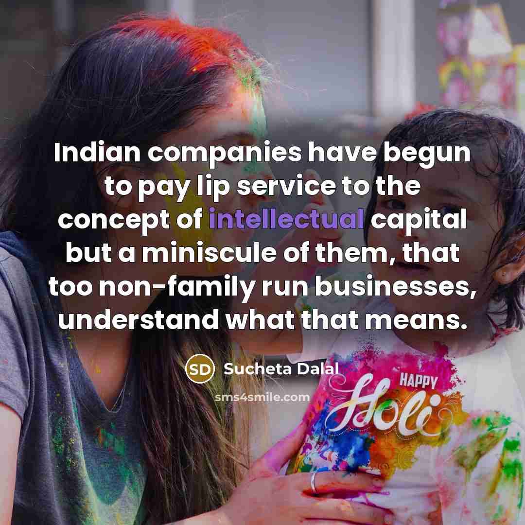 “Indian companies have begun to pay lip service to the…” quote by Sucheta Dalal