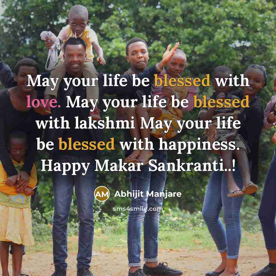 “May your life be blessed with love. May your life…” quote by Abhijit Manjare