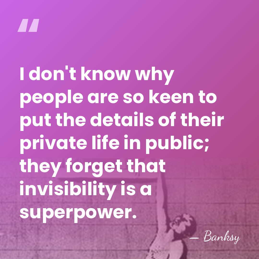 I don't know why people are so keen to put the details&hellip; - Banksy