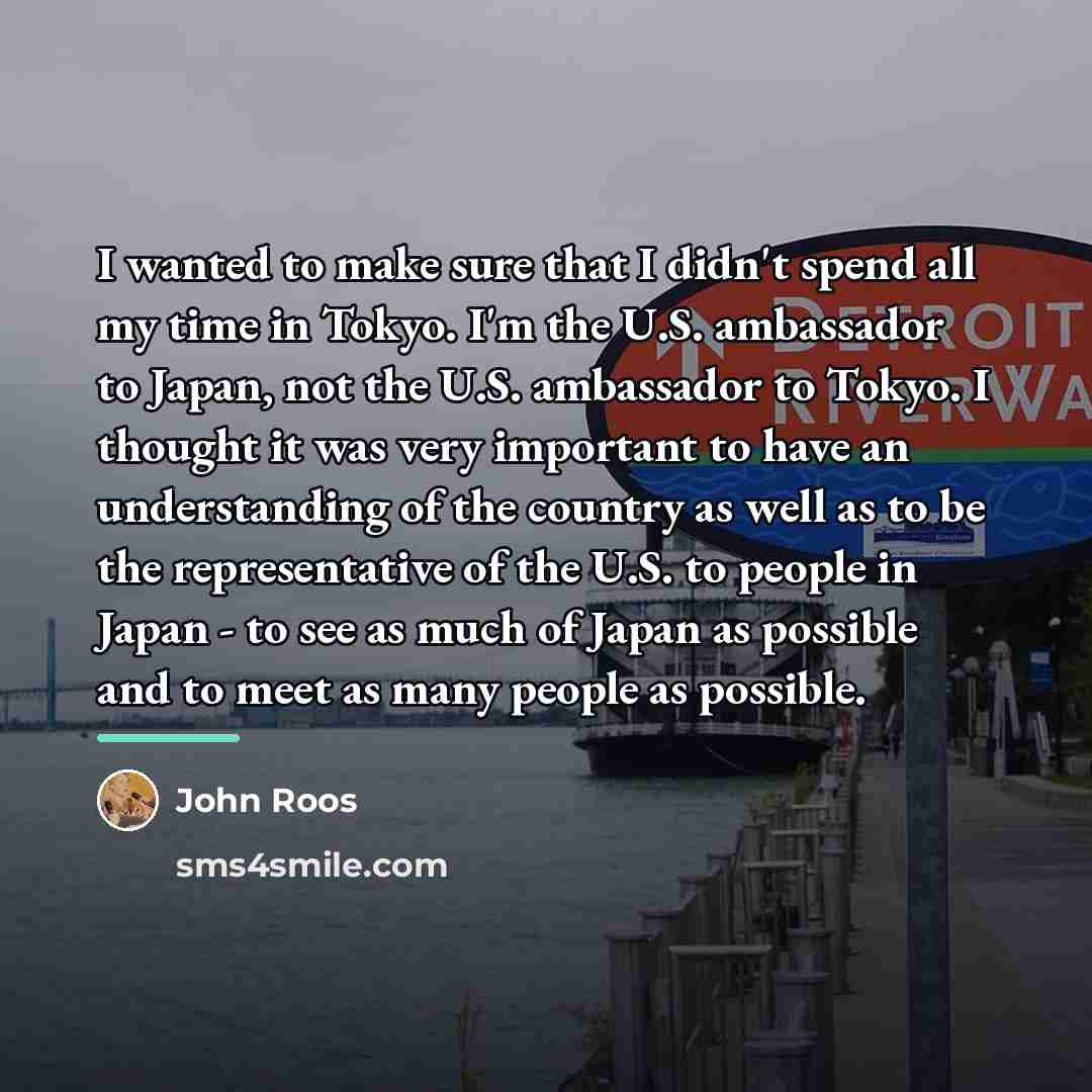 “I wanted to make sure that I didn't spend all…” quote by John Roos