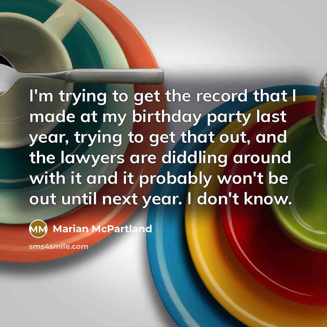 “I'm trying to get the record that I made at…” quote by Marian McPartland