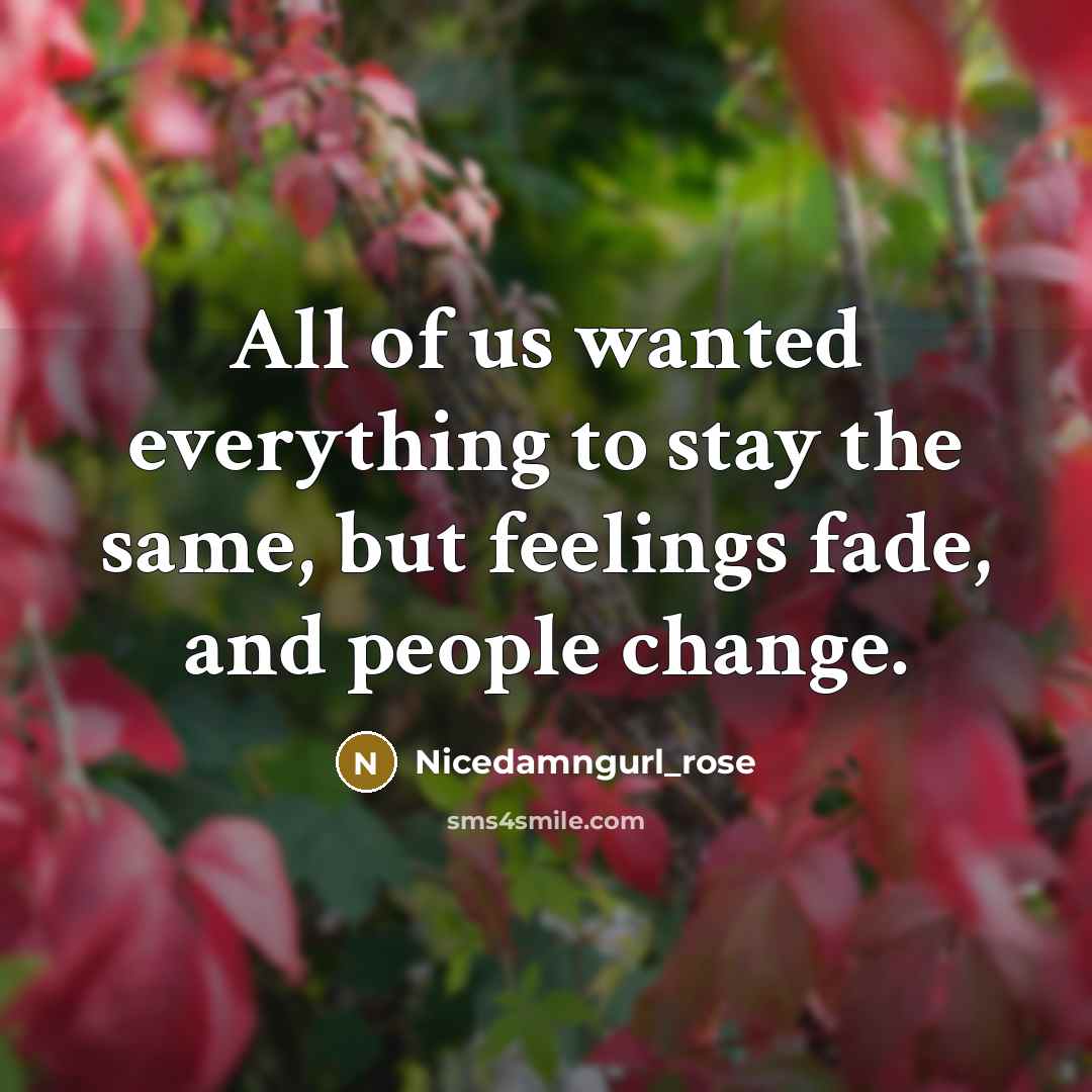 “All of us wanted everything to stay the same, but…” quote by Nicedamngurl_rose