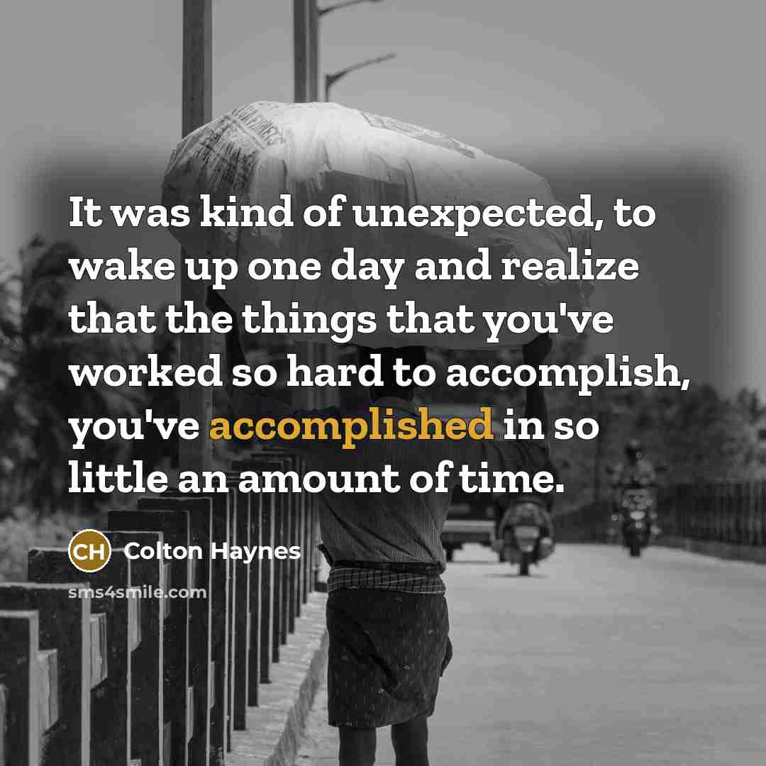 “It was kind of unexpected, to wake up one day…” quote by Colton Haynes