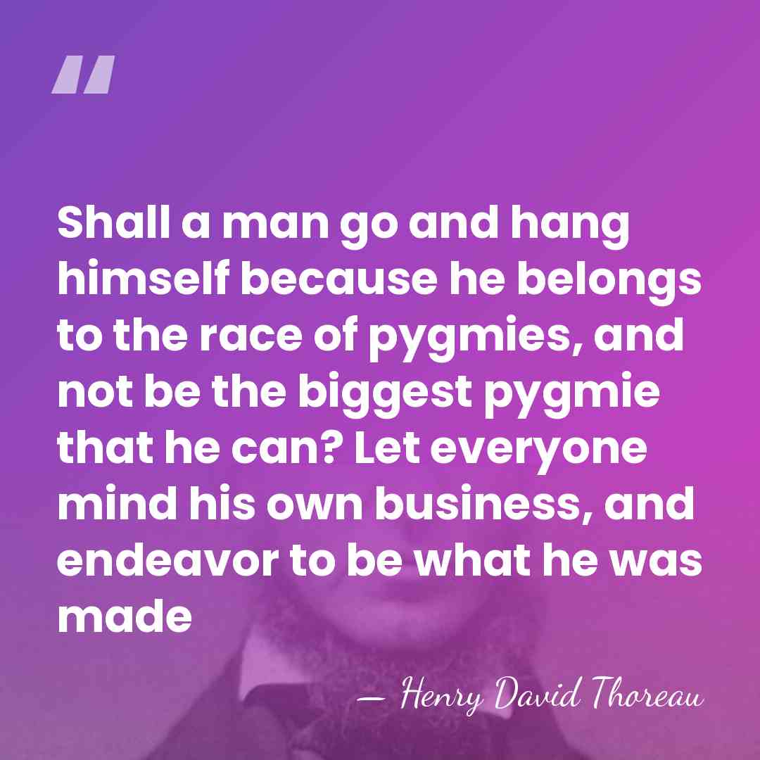 Shall a man go and hang himself because he belongs to the&hellip; - Henry David Thoreau
