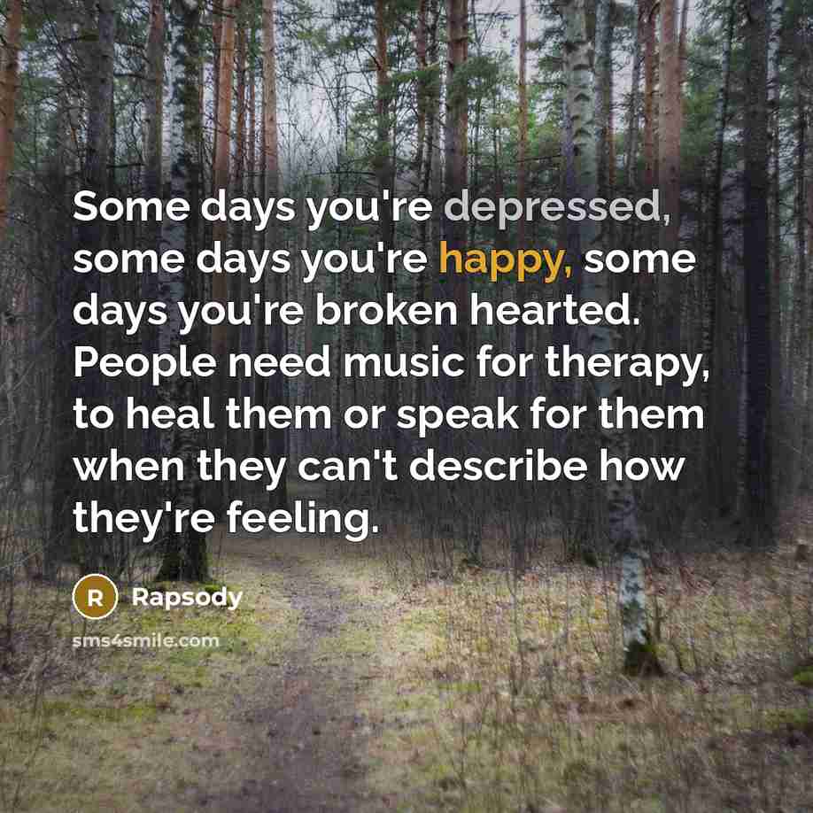 “Some days you're depressed, some days you're happy, some days…” quote by Rapsody