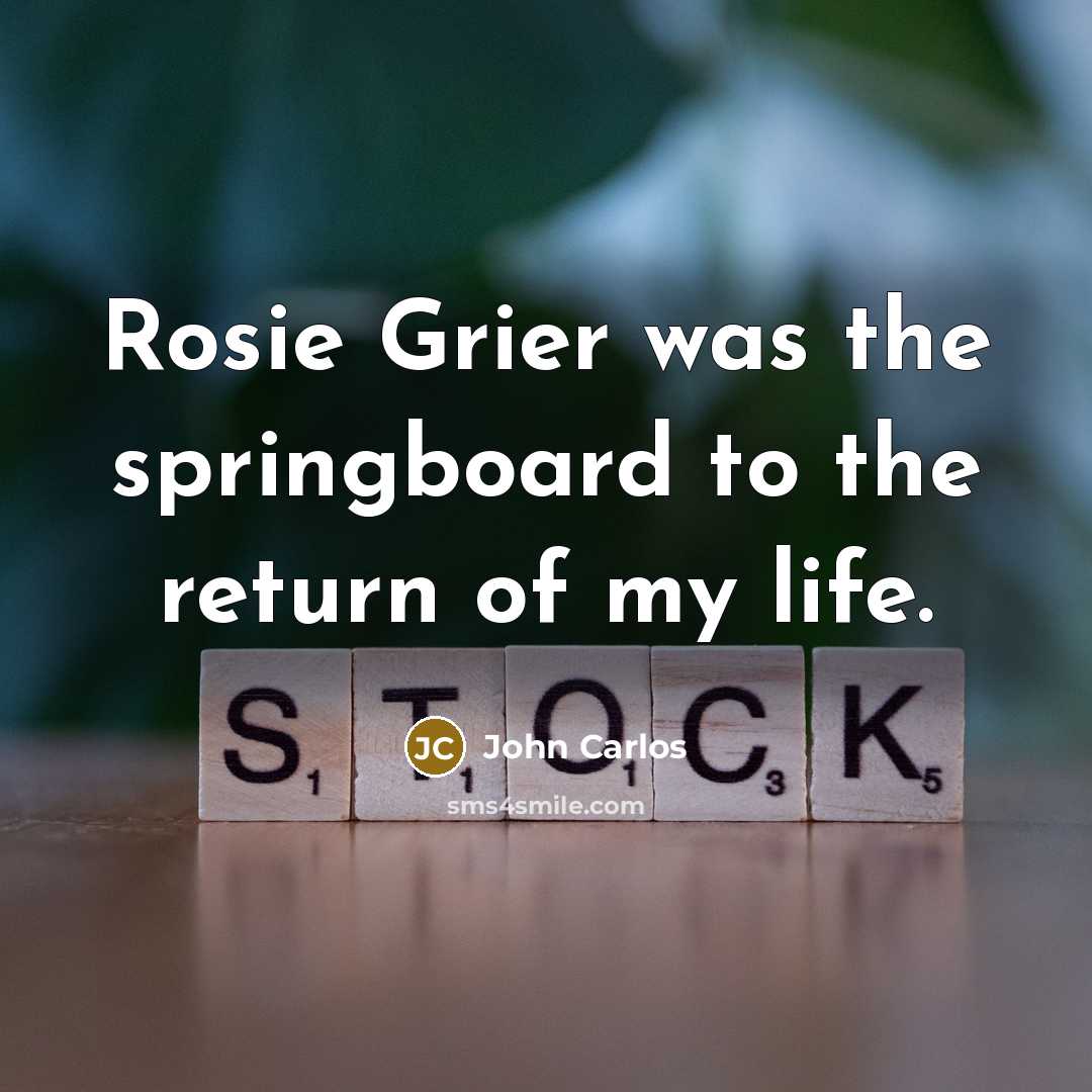 “Rosie Grier was the springboard to the return of my…” quote by John Carlos