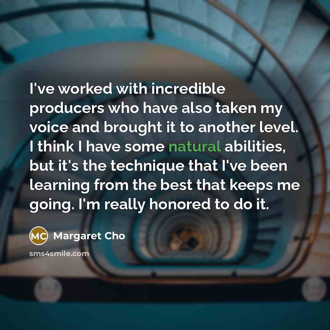 “I've worked with incredible producers who have also taken my…” quote by Margaret Cho