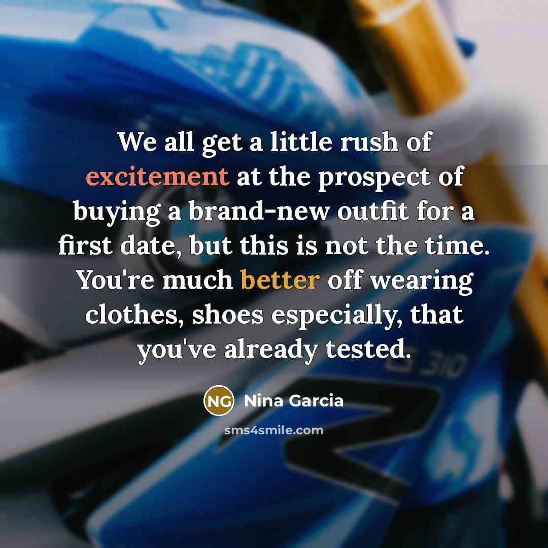 “We all get a little rush of excitement at the…” quote by Nina Garcia