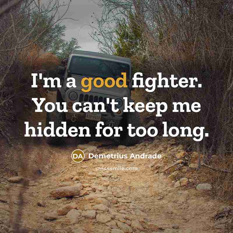 “I'm a good fighter. You can't keep me hidden for…” quote by Demetrius Andrade