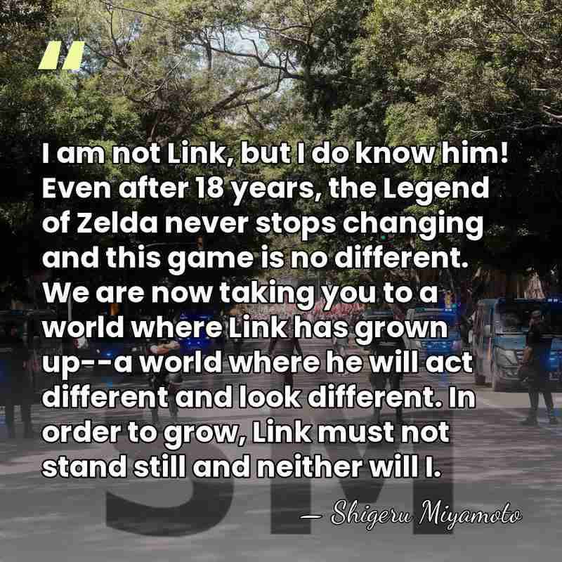 I am not Link, but I do know him! Even after 18&hellip; - Shigeru Miyamoto
