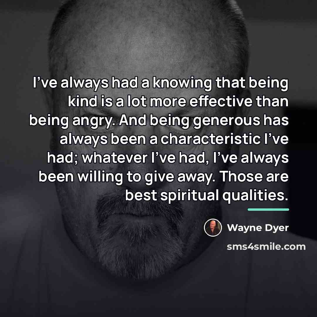 “I've always had a knowing that being kind is a…” quote by Wayne Dyer