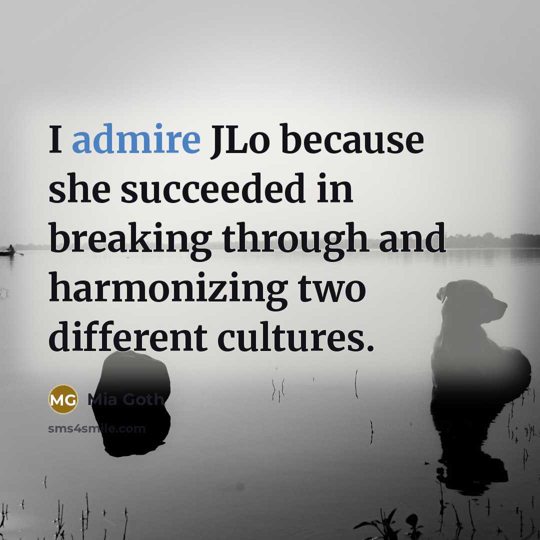 “I admire JLo because she succeeded in breaking through and…” quote by Mia Goth