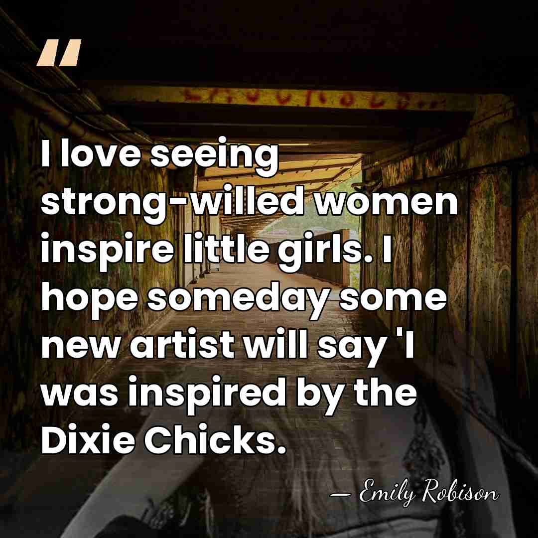 I love seeing strong-willed women inspire little girls. I hope someday some&hellip; - Emily Robison