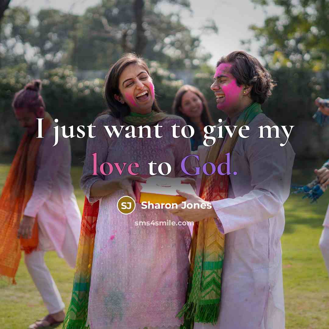 “I just want to give my love to God.…” quote by Sharon Jones