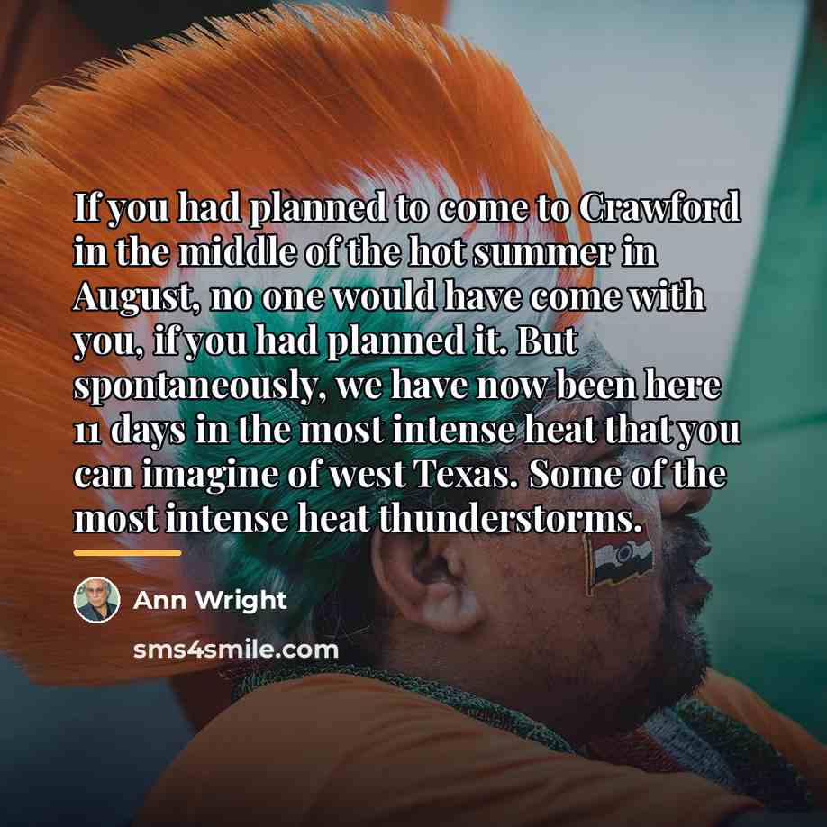 “If you had planned to come to Crawford in the…” quote by Ann Wright