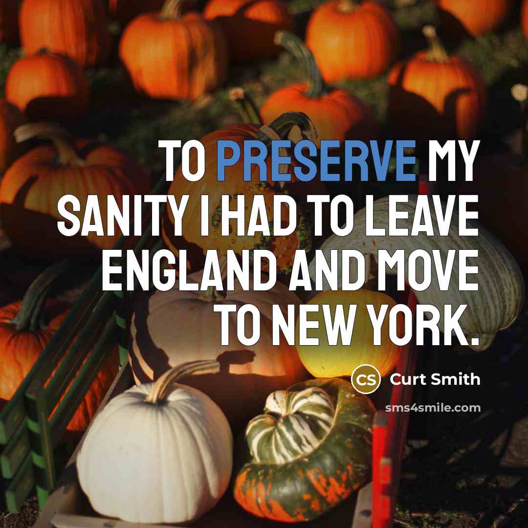 “To preserve my sanity I had to leave England and…” quote by Curt Smith
