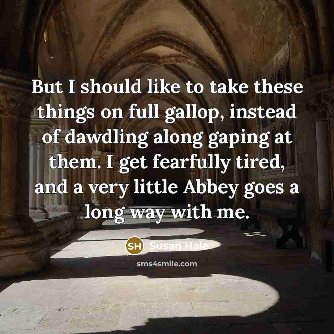“But I should like to take these things on full…” quote by Susan Hale