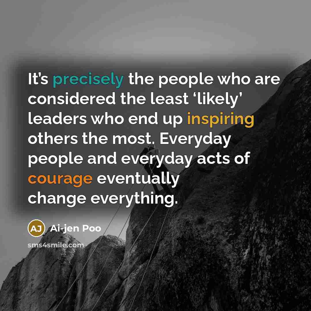 “It’s precisely the people who are considered the least ‘likely’…” quote by Ai-jen Poo