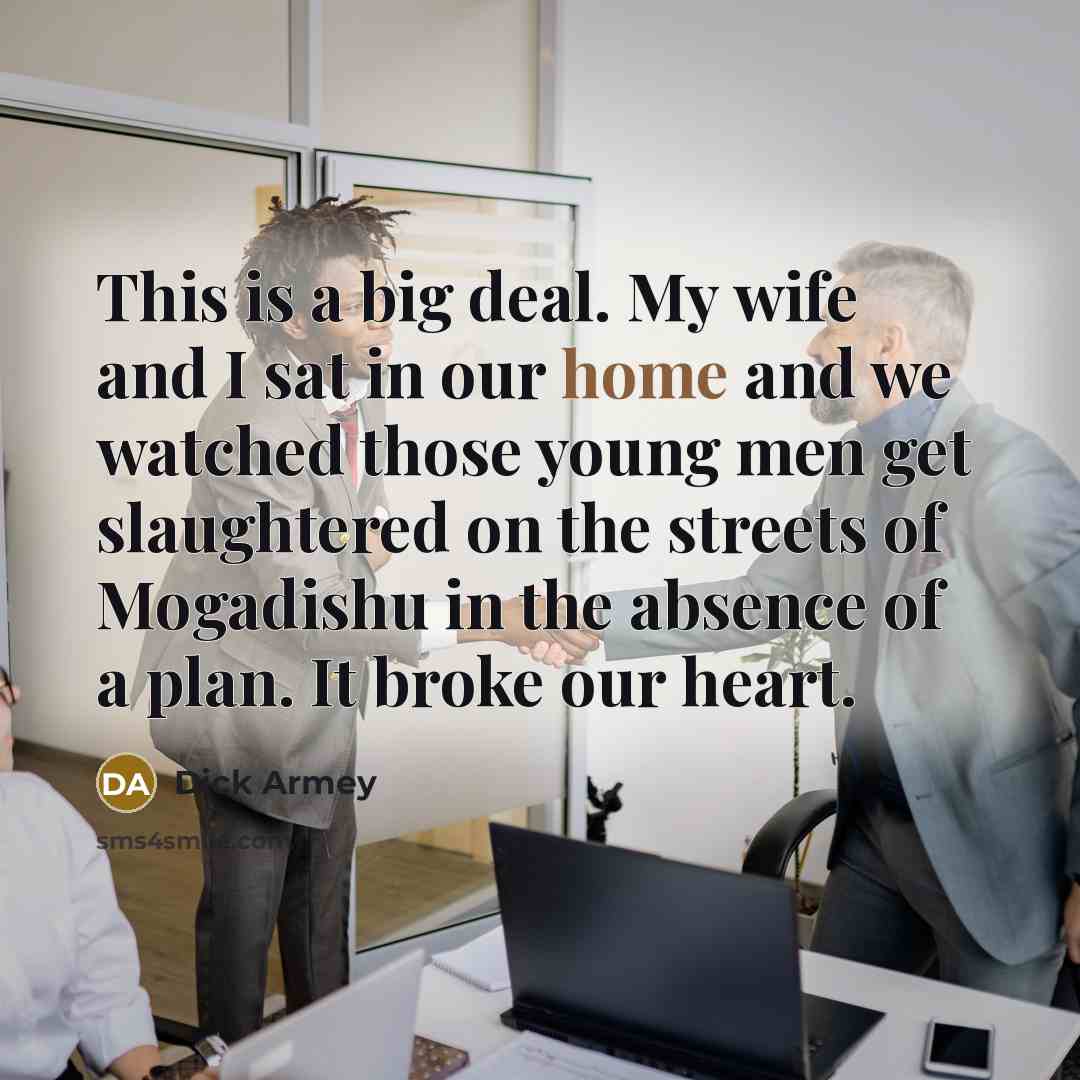 “This is a big deal. My wife and I sat…” quote by Dick Armey