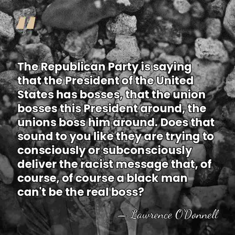 The Republican Party is saying that the President of the United States&hellip; - Lawrence O'Donnell