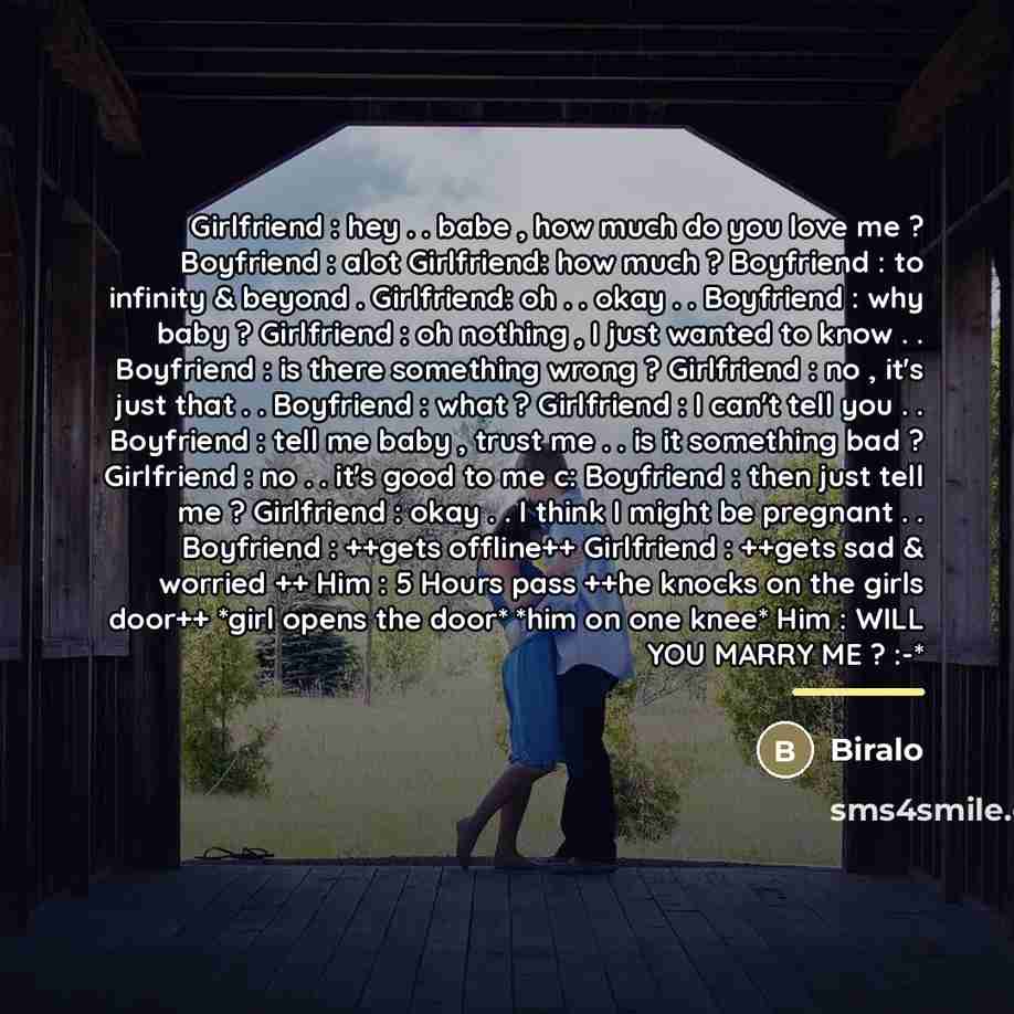 “Girlfriend : hey . . babe , how much do…” quote by Biralo