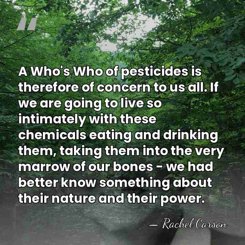 A Who's Who of pesticides is therefore of concern to us all.&hellip; - Rachel Carson