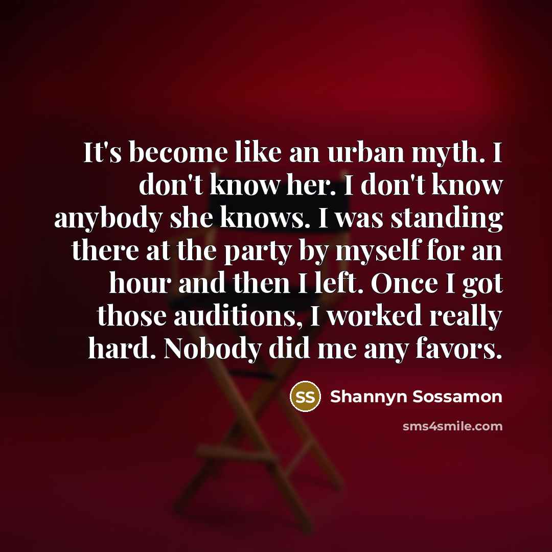 “It's become like an urban myth. I don't know her.…” quote by Shannyn Sossamon