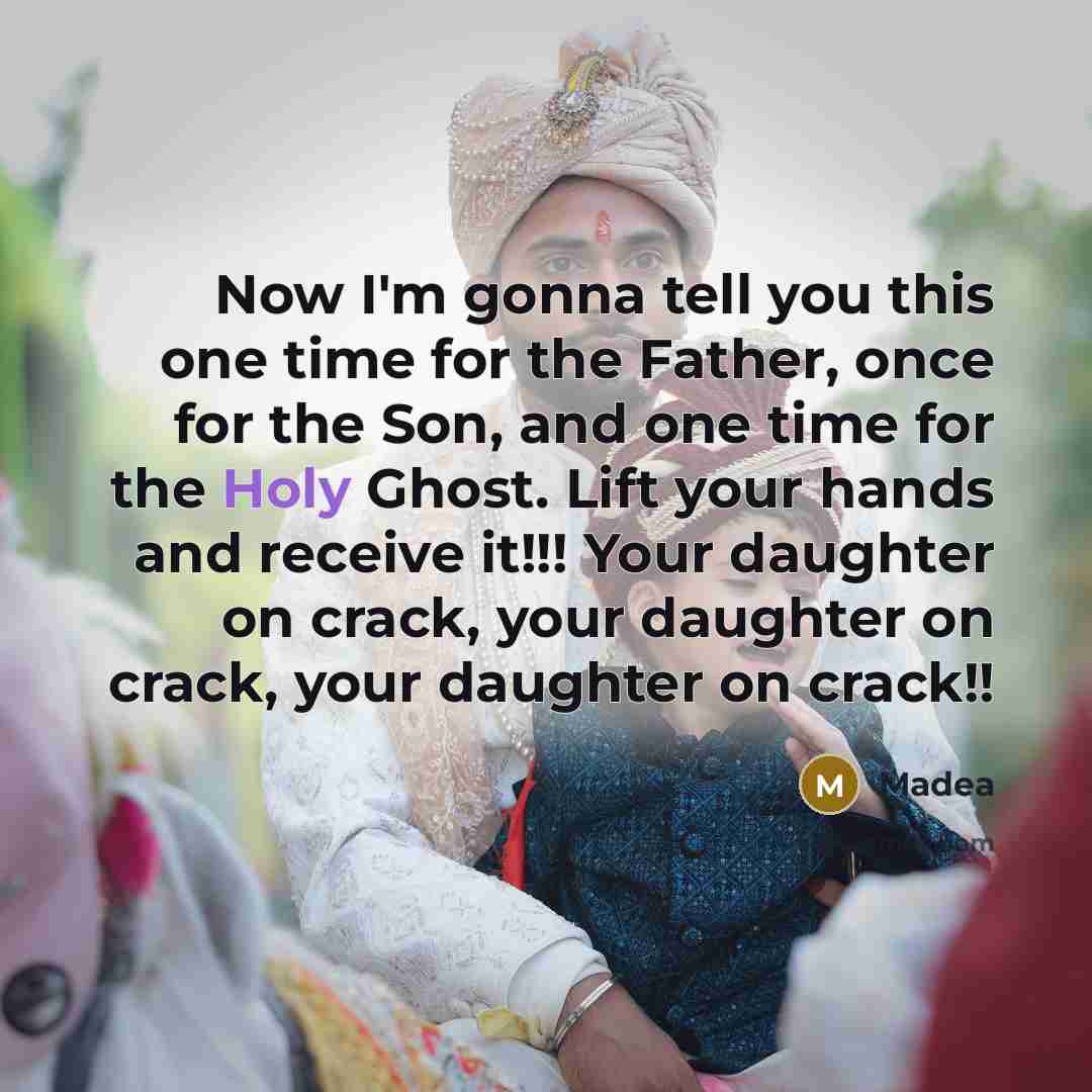 “Now I'm gonna tell you this one time for the…” quote by Madea