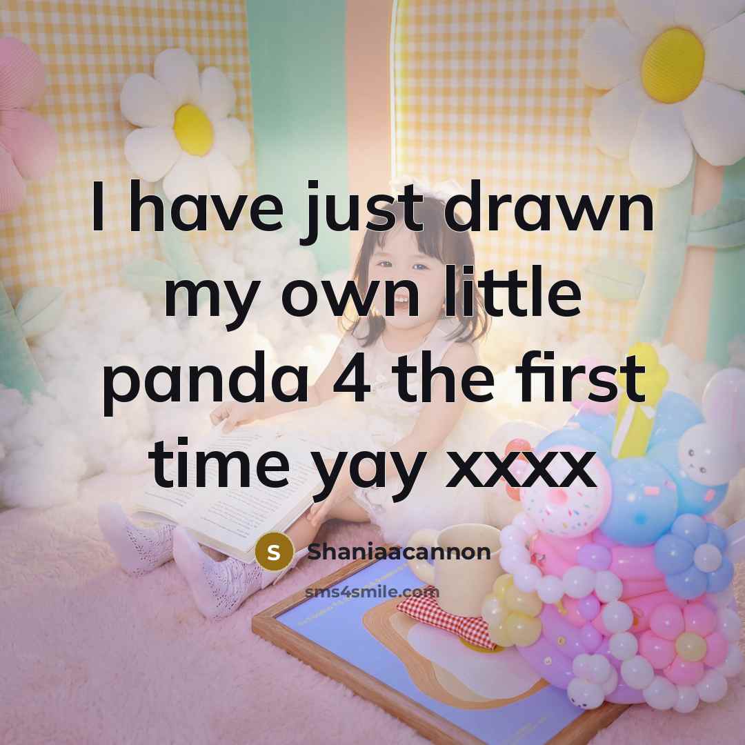 “I have just drawn my own little panda 4 the…” quote by Shaniaacannon