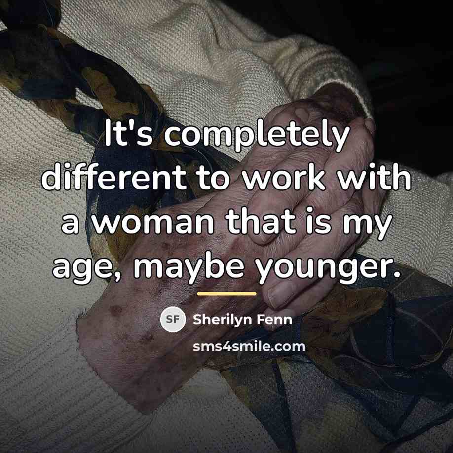 “It's completely different to work with a woman that is…” quote by Sherilyn Fenn