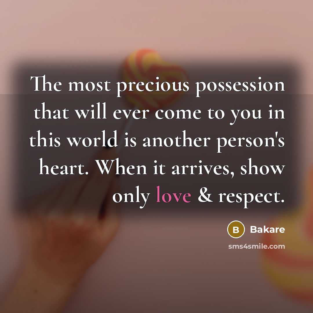 “The most precious possession that will ever come to you…” quote by Bakare