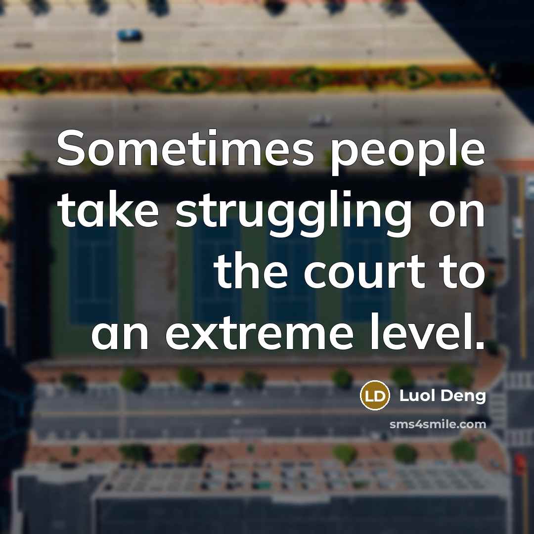 “Sometimes people take struggling on the court to an extreme…” quote by Luol Deng