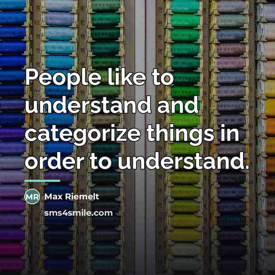 “People like to understand and categorize things in order to…” quote by Max Riemelt
