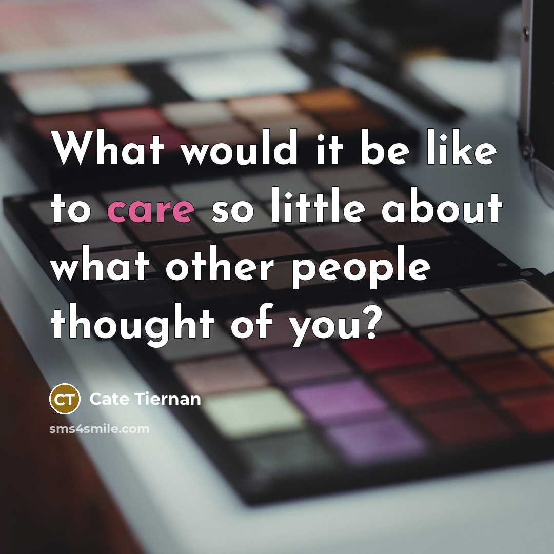 “What would it be like to care so little about…” quote by Cate Tiernan