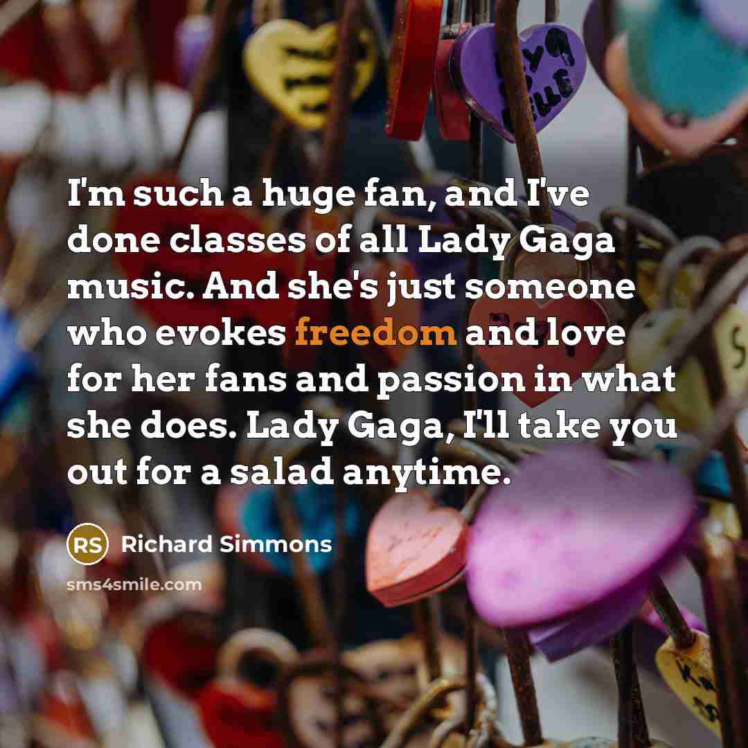 “I'm such a huge fan, and I've done classes of…” quote by Richard Simmons