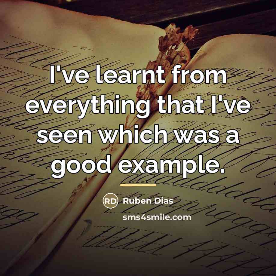 “I've learnt from everything that I've seen which was a…” quote by Ruben Dias