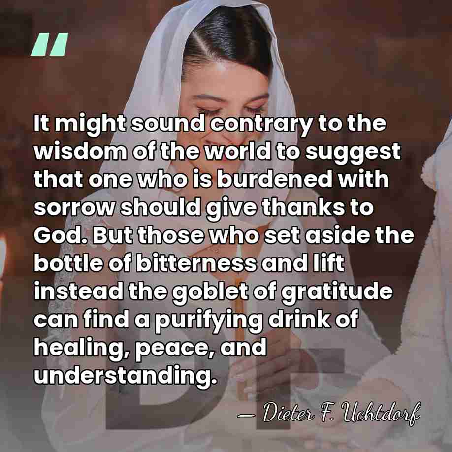 It might sound contrary to the wisdom of the world to suggest&hellip; - Dieter F. Uchtdorf