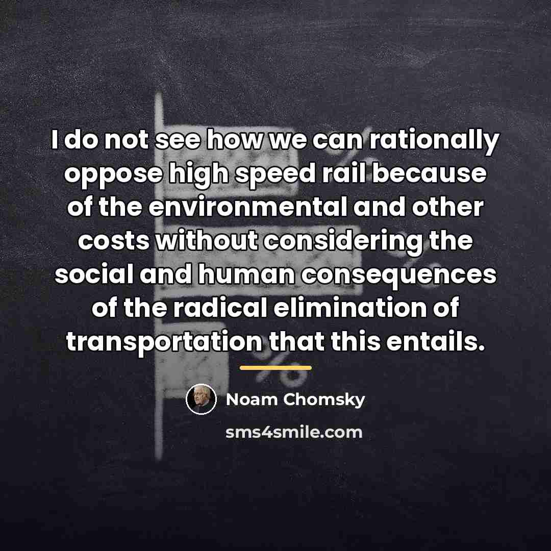 “I do not see how we can rationally oppose high…” quote by Noam Chomsky